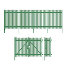 Garden steel palisade fence panel